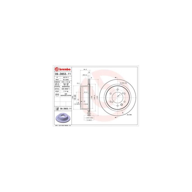 Disc frana BREMBO