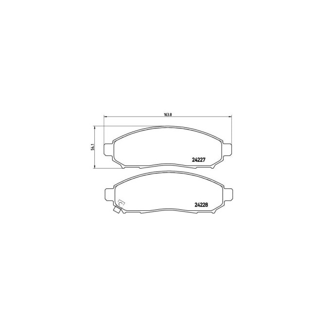 Set placute frana,frana disc BREMBO