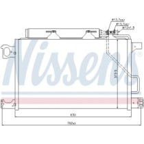 Condensator, climatizare NISSENS