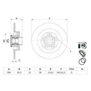 Disc frana BOSCH