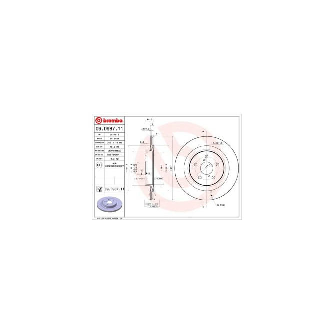 Disc frana BREMBO