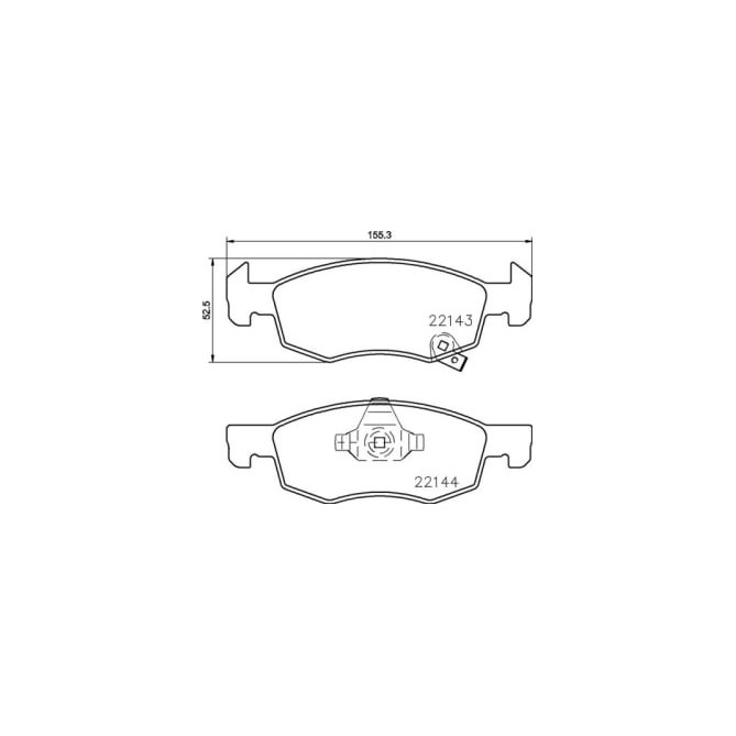 Set placute frana,frana disc BREMBO