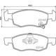 Set placute frana Fata BREMBO OPEL CORSA E 1.0-1.4LPG 09.14- Inaltime 53.0mm Latime 155.0mm Grosime 17.0mm Senzor uzura Da