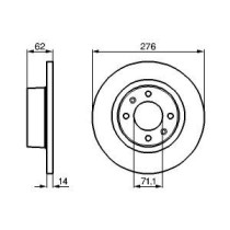 Disc frana BOSCH