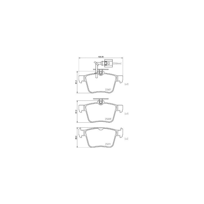 Set placute frana,frana disc BREMBO