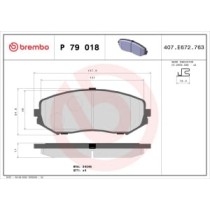 Set placute frana,frana disc BREMBO