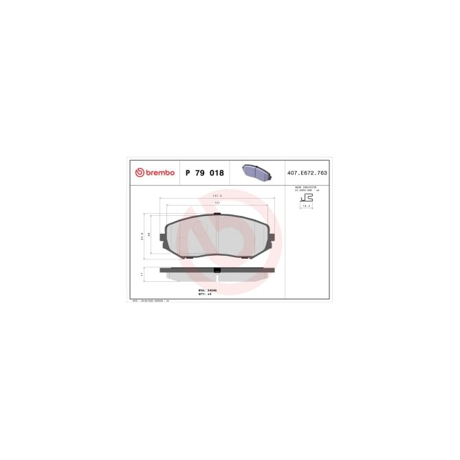 Set placute frana,frana disc BREMBO