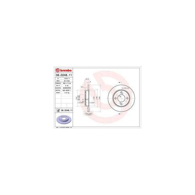 Disc frana BREMBO