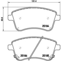 Set placute frana,frana disc BREMBO