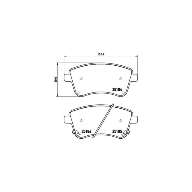 Set placute frana,frana disc BREMBO