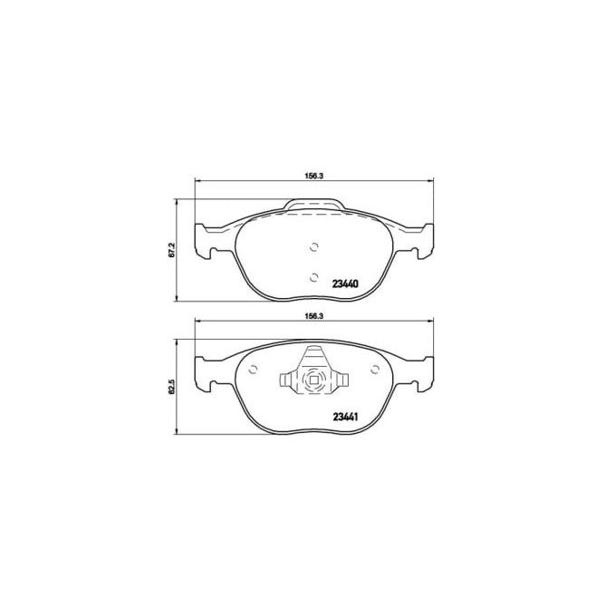 Set placute frana,frana disc BREMBO