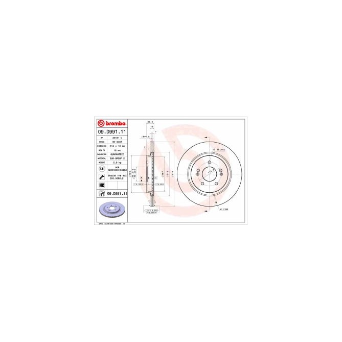 Disc frana BREMBO