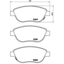 Set placute frana,frana disc BREMBO