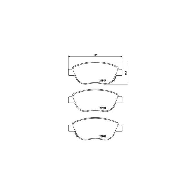 Set placute frana,frana disc BREMBO