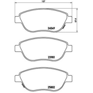 Set placute frana,frana disc BREMBO