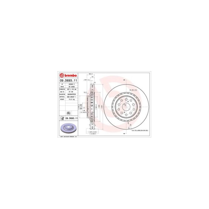 Disc frana BREMBO