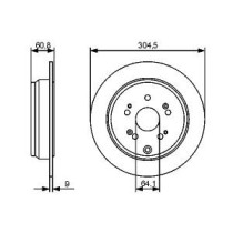 Disc frana BOSCH