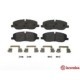 Set Placute Frana Fata BREMBO LAND ROVER DISCOVERY III IV RANGE ROVER III SPORT I 2.7D-4.4 03.02-12.18 59mm 163mm 18mm