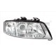 Far TYC Lampa frontala Dreapta H1/H7 electric fara motoras cromat AUDI A6 C5 ALLROAD C5 01.97-06.01