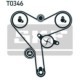 Set curea de distributie SKF pentru TOYOTA 4 RUNNER III, LAND CRUISER 90, TUNDRA 3.0D/3.4 11.95-07.04, 191 dinti, latime 36.0 mm