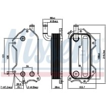 Radiator ulei, ulei motor NISSENS