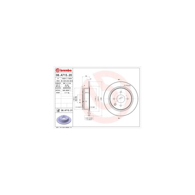 Disc frana BREMBO