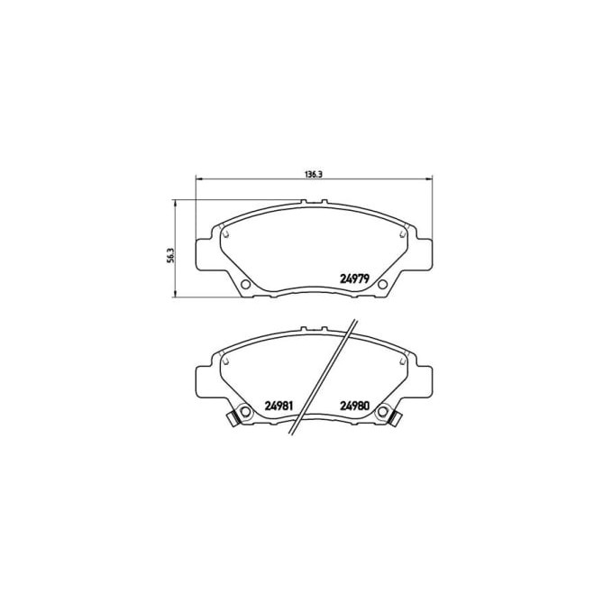 Set placute frana,frana disc BREMBO