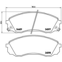 Set placute frana,frana disc BREMBO