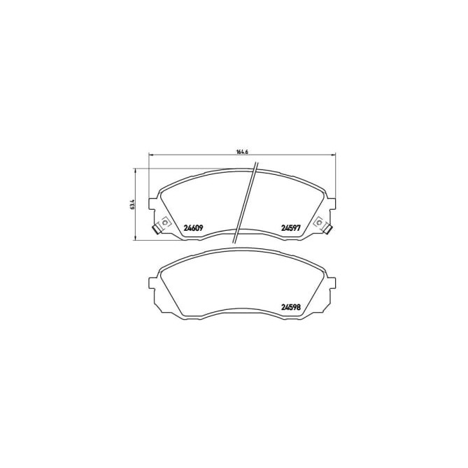 Set placute frana,frana disc BREMBO