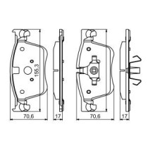 Set placute frana,frana disc BOSCH