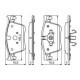 Set placute frana fata BOSCH pentru CITROEN C4 GRAND PICASSO II, C4 PICASSO II, C4 SPACETOURER, OPEL GRANDLAND, PEUGEOT 308 II