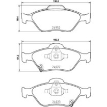 Set placute frana,frana disc BREMBO