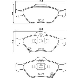 Set placute frana,frana disc BREMBO