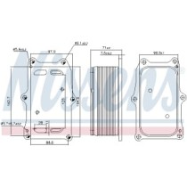 Radiator ulei, ulei motor NISSENS