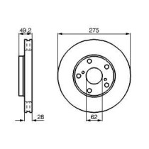 Disc frana BOSCH