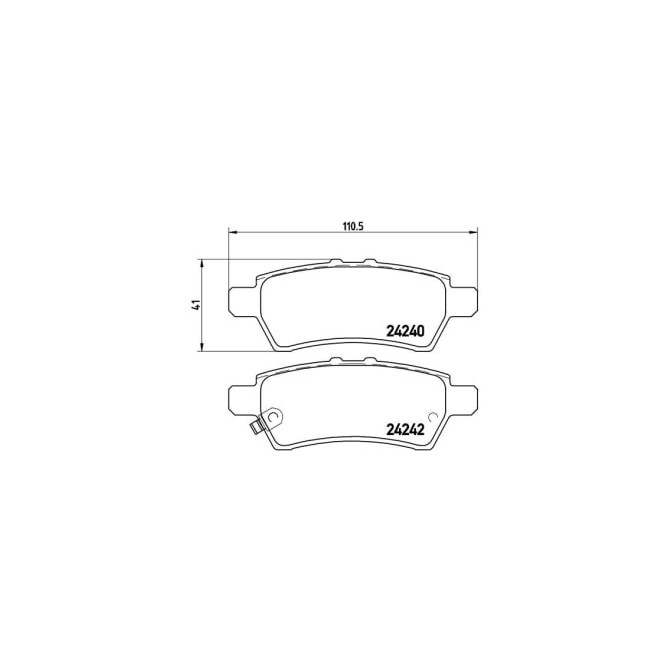 Set placute frana,frana disc BREMBO