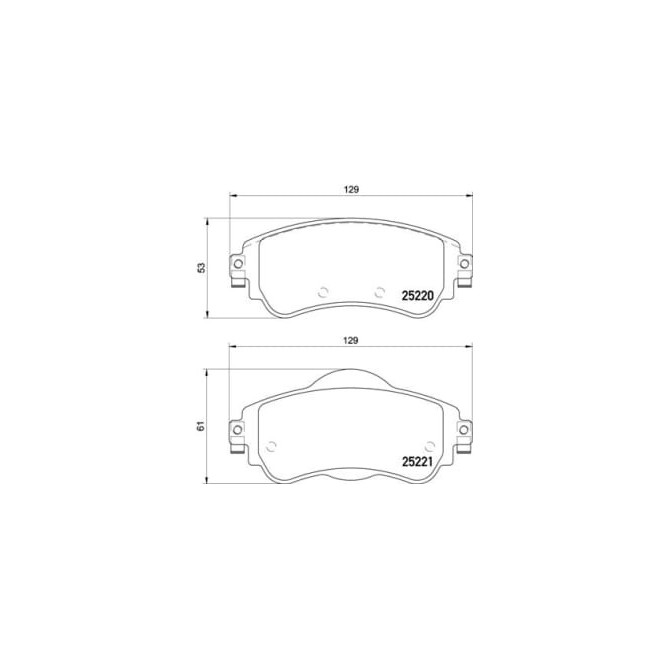 Set placute frana,frana disc BREMBO