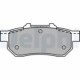 Set placute frana spate DELPHI pentru HONDA CIVIC V, CIVIC VI, CRX III, JAZZ II, JAZZ IV, SUZUKI SWIFT I 1.2-1.6, dimensiuni 37 mm x 89 mm x 12 mm