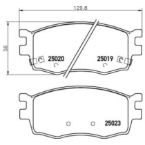 Set placute frana,frana disc BREMBO