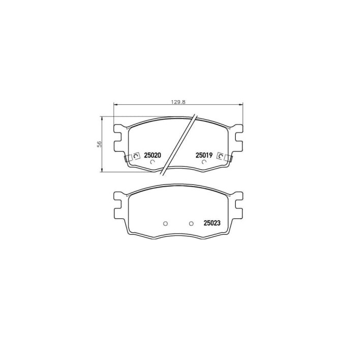 Set placute frana,frana disc BREMBO