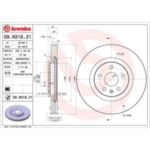 Disc frana BREMBO