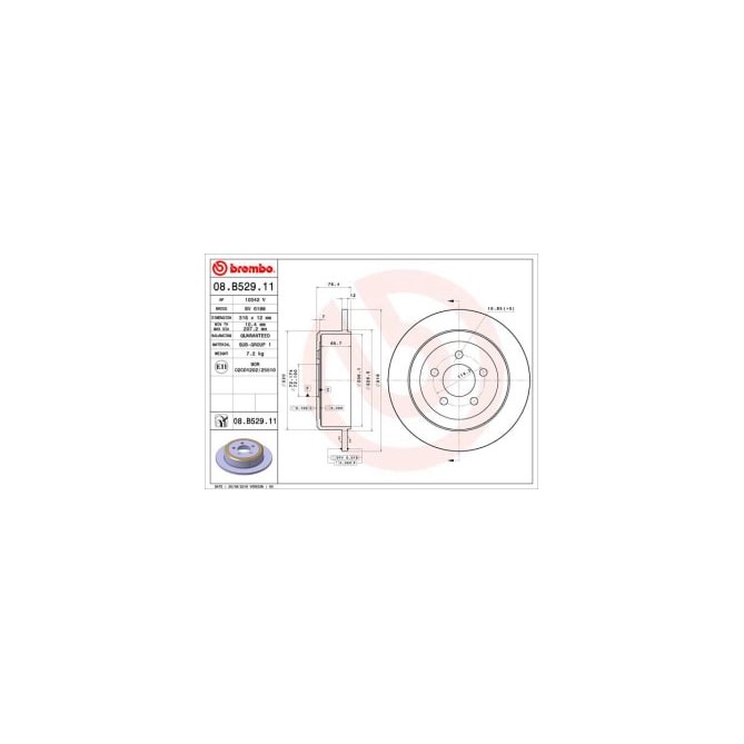 Disc frana BREMBO