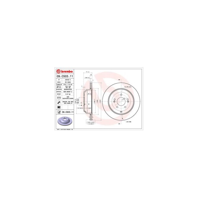 Disc frana BREMBO