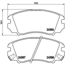 Set placute frana,frana disc BREMBO