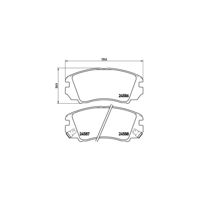 Set placute frana,frana disc BREMBO