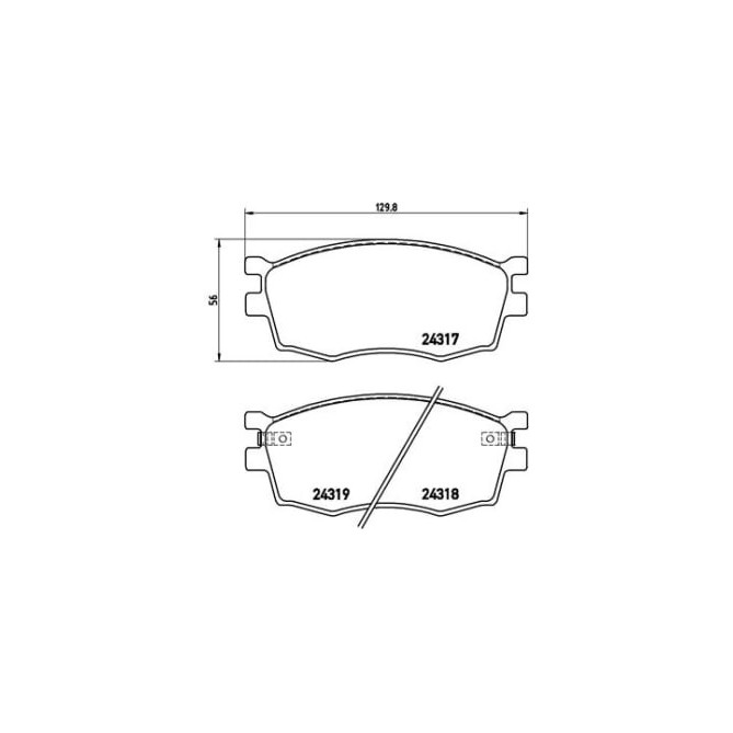 Set placute frana,frana disc BREMBO