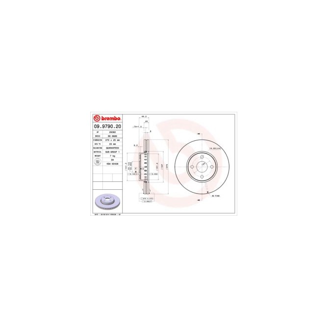 Disc frana BREMBO