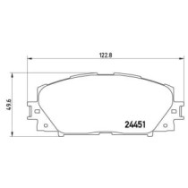 Set placute frana,frana disc BREMBO