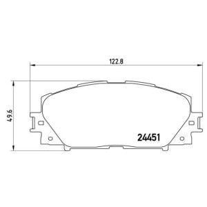 Set placute frana,frana disc BREMBO