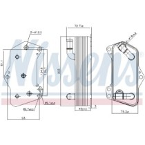 Radiator ulei, ulei motor NISSENS